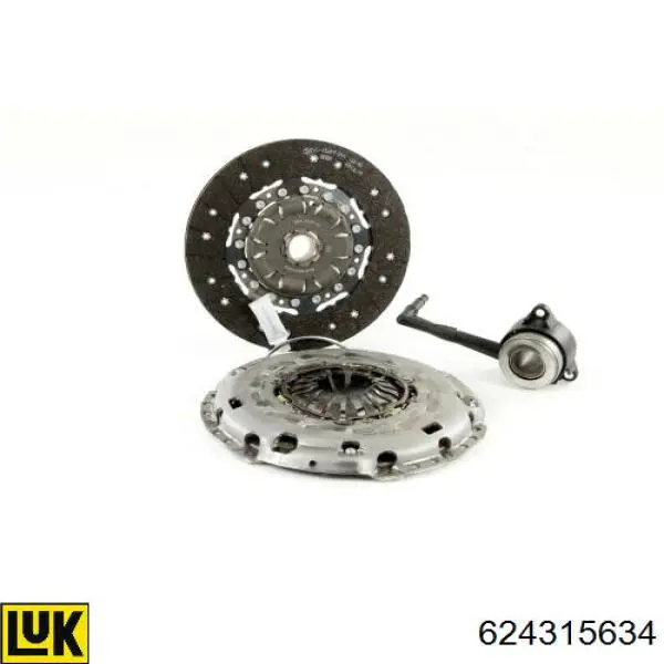 Комплект сцепления (3 части) LUK 624315634 цена, от 266.11 USD