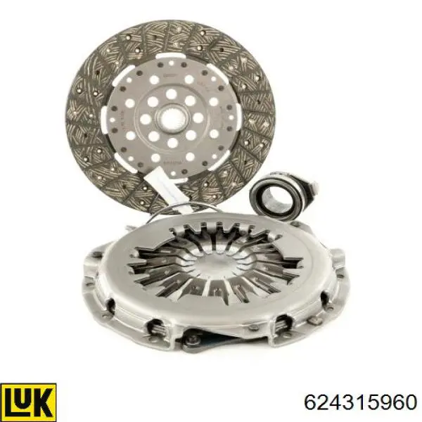 Комплект сцепления (3 части) LUK 624315960 цена, от 283.63 USD