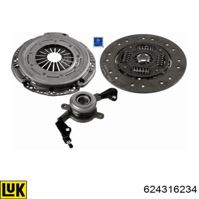 Купить ADBP300044 Blue Print Комплект сцепления (диск, корзина, подшипник)