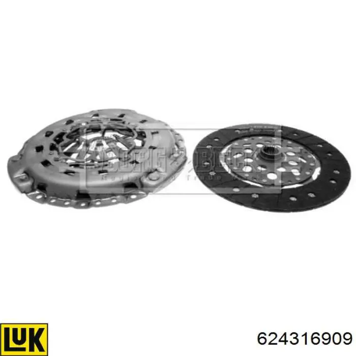 Купить 6606002 Opel Комплект сцепления (диск, корзина, подшипник)