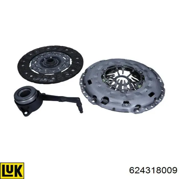 Купить 624318009 LUK Комплект сцепления (диск, корзина, подшипник)
