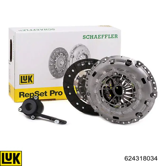 Комплект сцепления (3 части) LUK 624318034 цена, от 257.96 USD