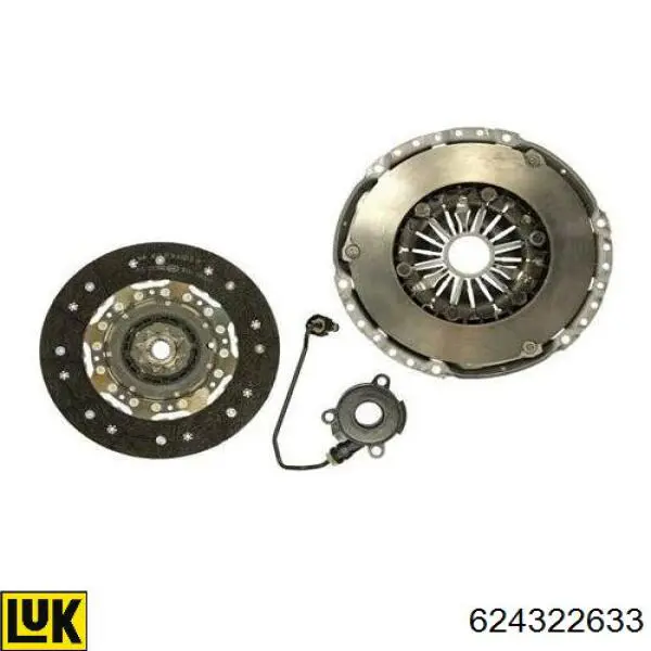 Комплект сцепления (3 части) INA 624322633 цена, от 289.20 USD