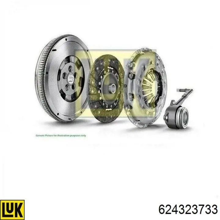 Комплект сцепления (3 части) LUK 624323733 цена, от 361.22 USD