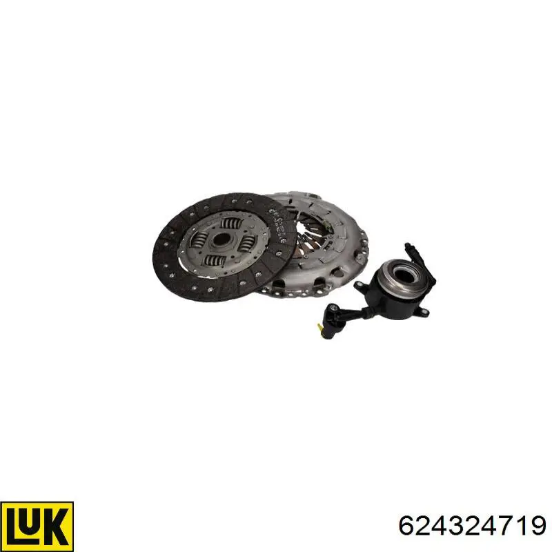 Комплект сцепления (3 части) LUK 624324719 цена, от 163.53 USD