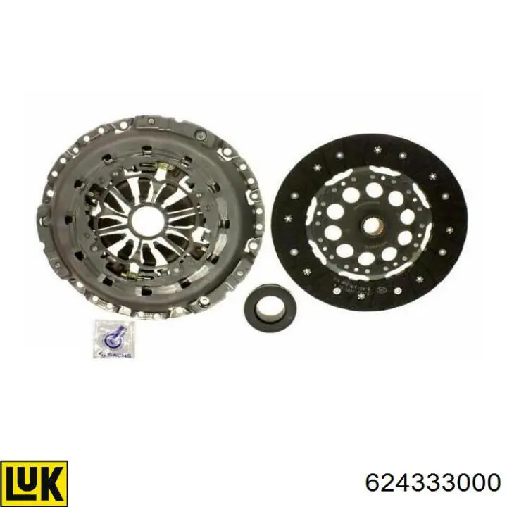Комплект сцепления (3 части) LUK 624333000 цена, от 221.11 USD