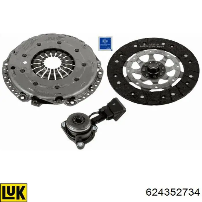Купить 9675022680 Peugeot/Citroen Комплект сцепления (диск, корзина, подшипник)