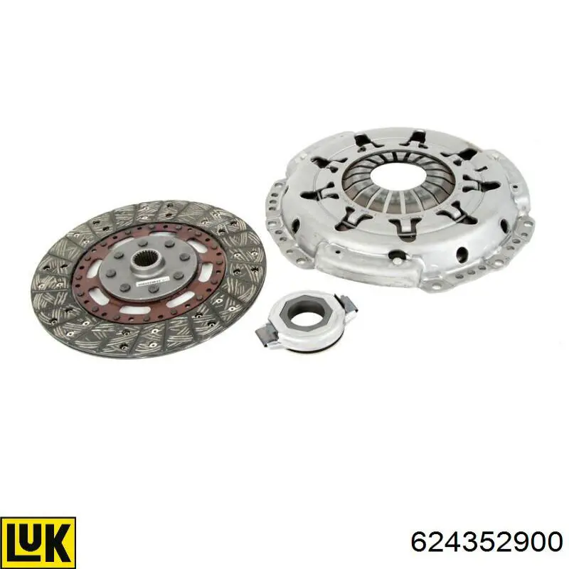 Комплект сцепления (3 части) LUK 624352900 цена, от 328.08 USD