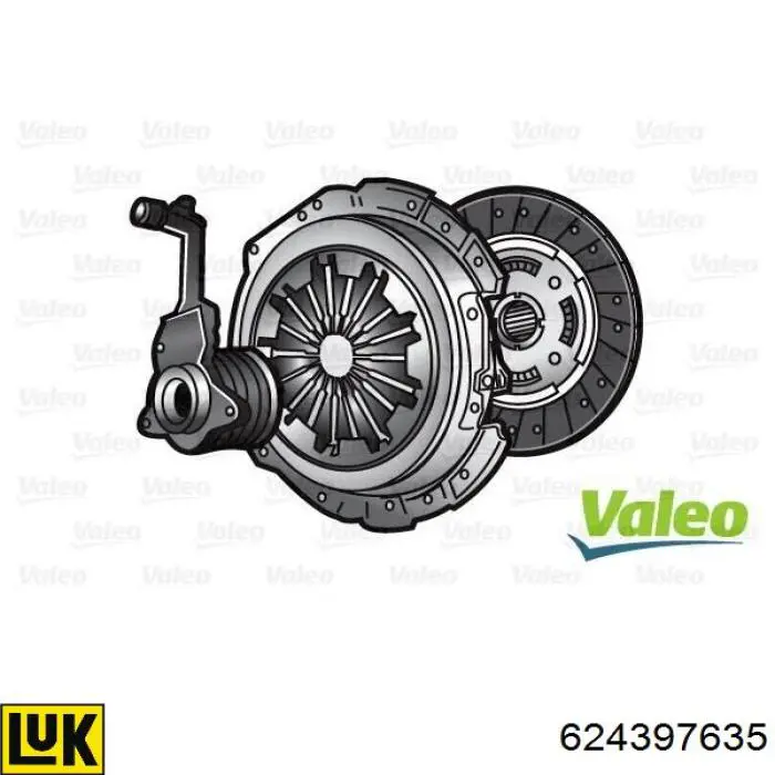 Комплект сцепления (3 части) LUK 624397635 цена, от 349.82 USD
