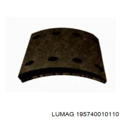 Купить 195740010110 Lumag Накладка тормозная задняя (TRUCK)
