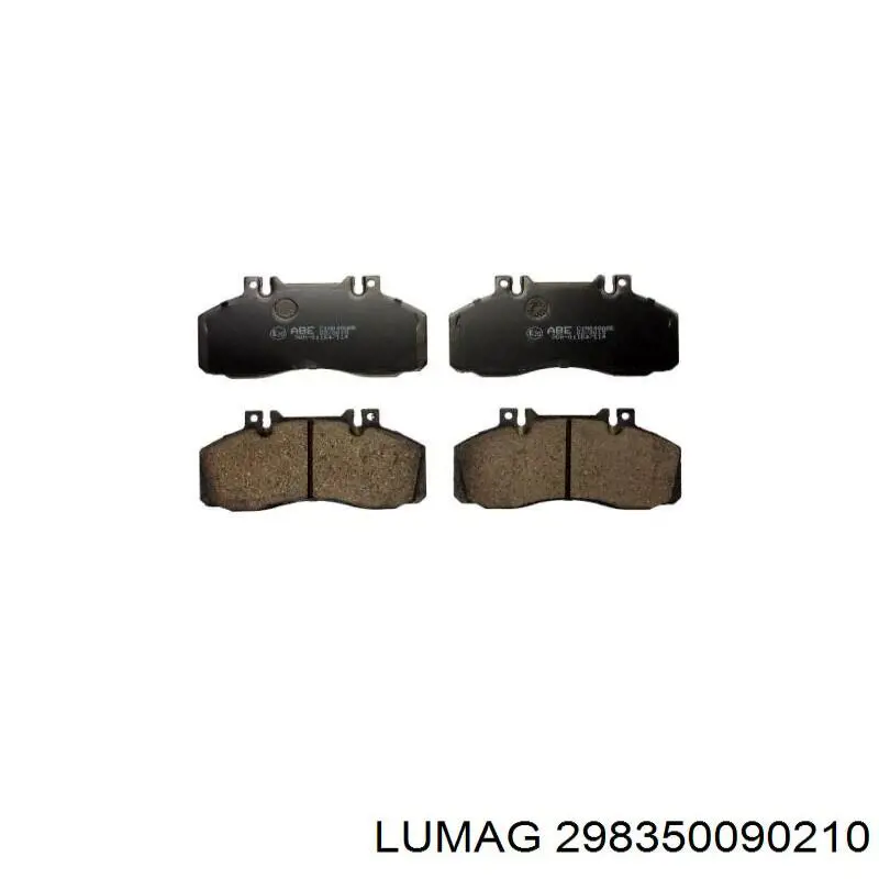 298350090210 Lumag Колодки тормозные дисковые комплект