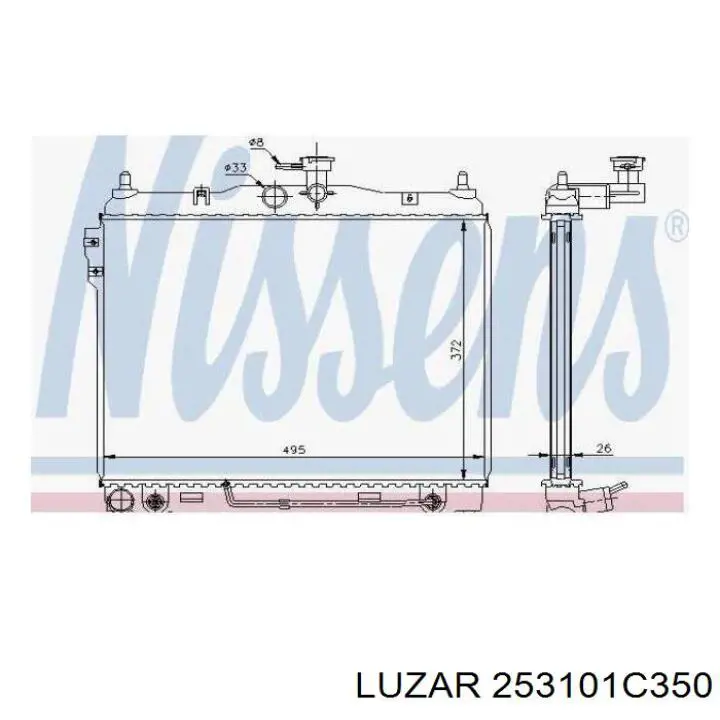 253101C350 Luzar радиатор