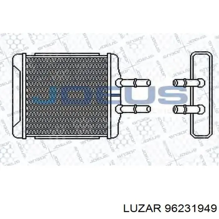 96231949 Luzar радиатор печки