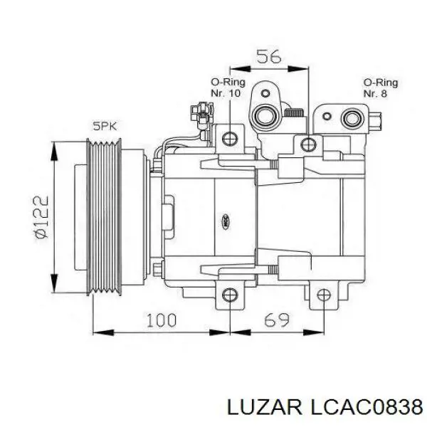 Купить LCAC0838 Luzar Компрессор климатической установки