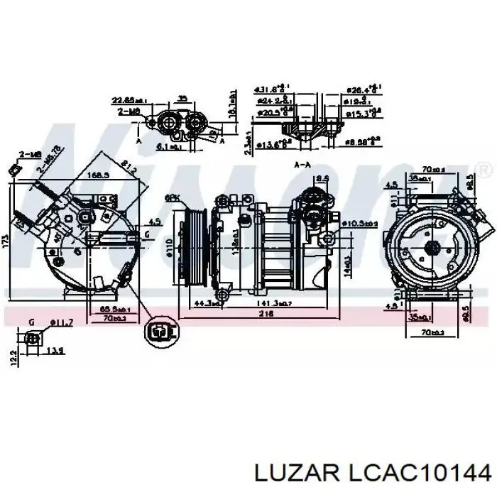 LCAC10144 Luzar Компрессор хладагента