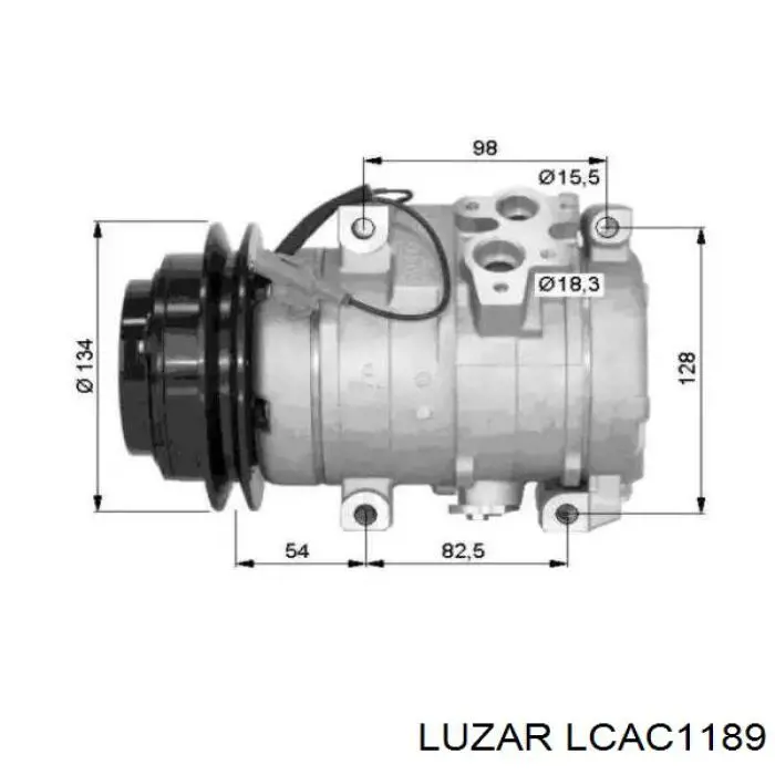 Компрессор кондиционера LCAC1189 Luzar