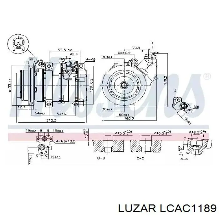 Компрессор системы кондиционирования Q-fix Q3730106 цена, от 284.04 USD