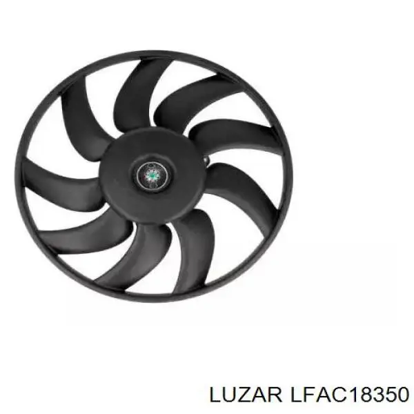 LFAC 18350 Luzar ventilador elétrico de esfriamento montado (motor + roda de aletas direito)