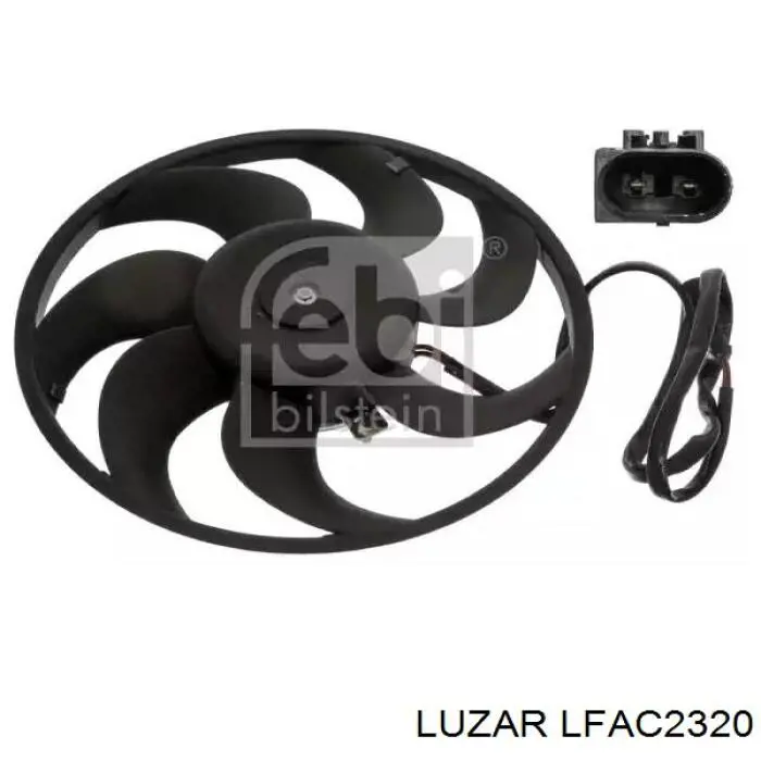 Крыльчатка радиатора кондиционера Luzar LFAC2320