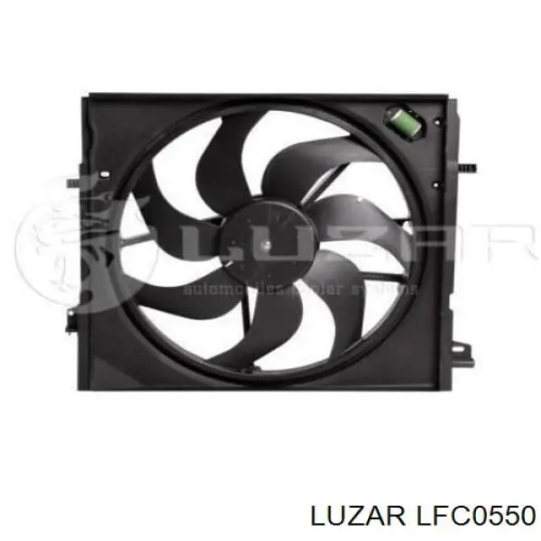 LFc0550 Luzar электровентилятор охлаждения в сборе (мотор+крыльчатка)