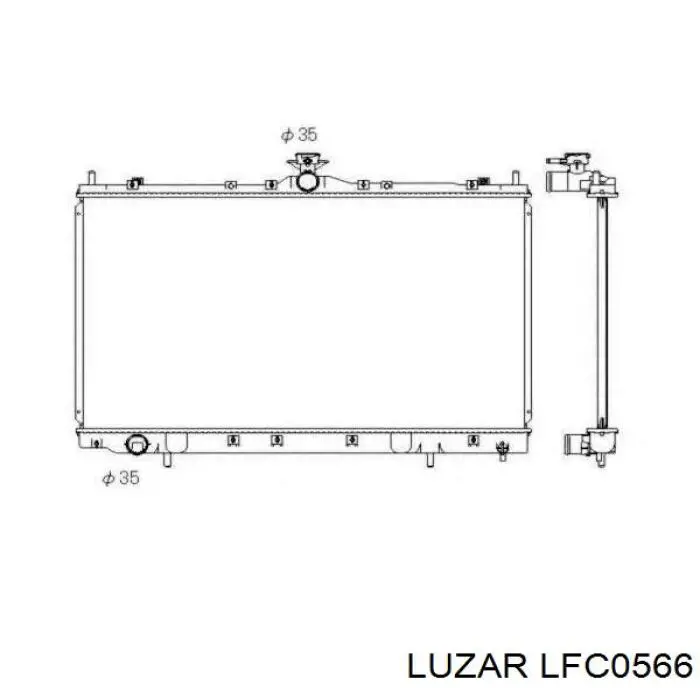Диффузор радиатора охлаждения в сборе с мотором и крыльчаткой Luzar LFC0566 цена, от 51.71 USD