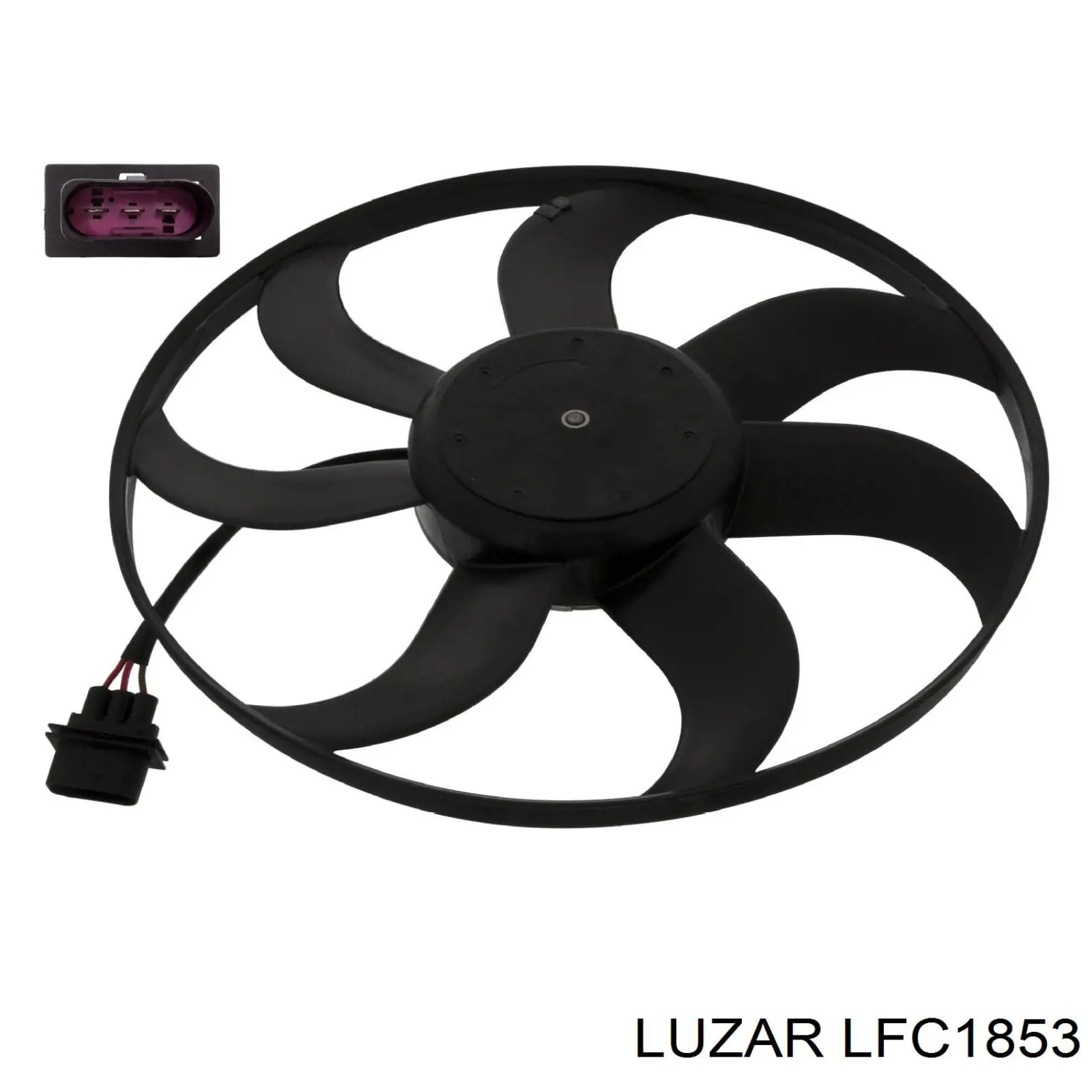 Ventilador (rodete +motor) aire acondicionado con electromotor completo LFC1853 Luzar