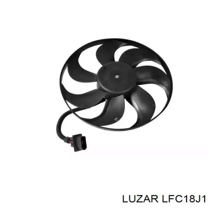 Электровентилятор охлаждения в сборе (мотор+крыльчатка) LUZAR LFC18J1