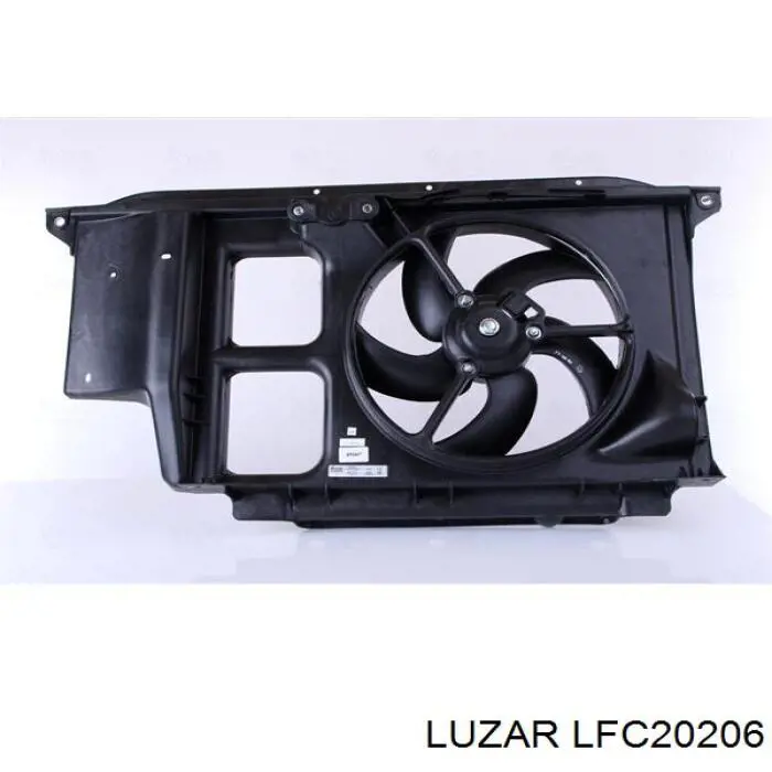 Ventilador (rodete +motor) refrigeración del motor con electromotor completo LFC20206 Luzar