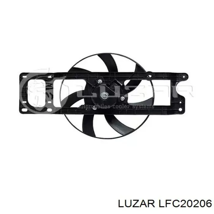 LFC20206 Luzar Ventilador elétrico de esfriamento montado (motor + roda de aletas)