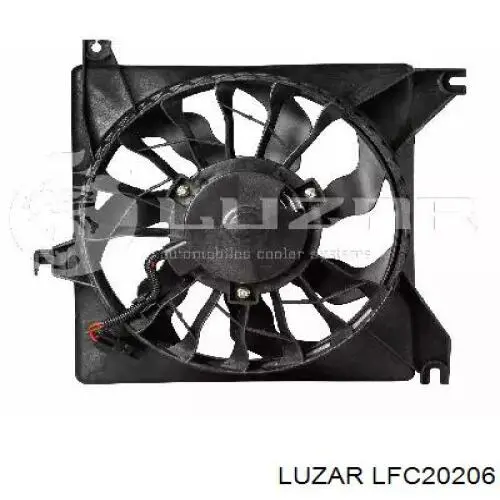Ventilador elétrico de esfriamento montado (motor + roda de aletas) LFC20206 Luzar