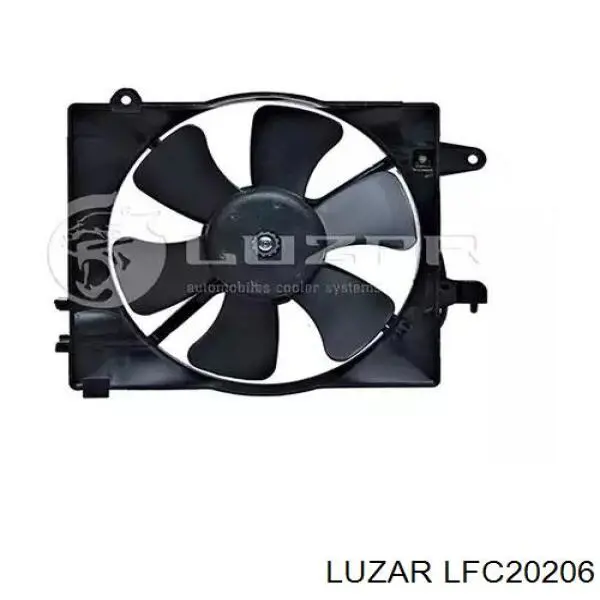 LFC20206 Luzar Ventilador elétrico de esfriamento montado (motor + roda de aletas)