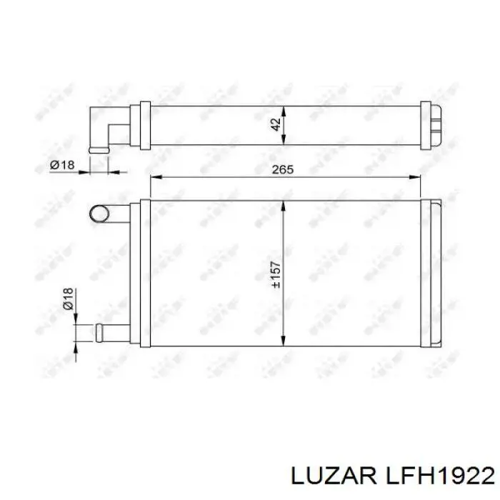 Вентилятор печки LFH1922 Luzar