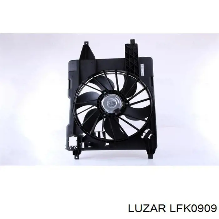 LFK0909 Luzar диффузор радиатора охлаждения, в сборе с мотором и крыльчаткой