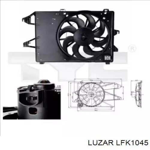 Купить LFK1045 Luzar Диффузор вентилятора в сборе с мотором и крыльчаткой