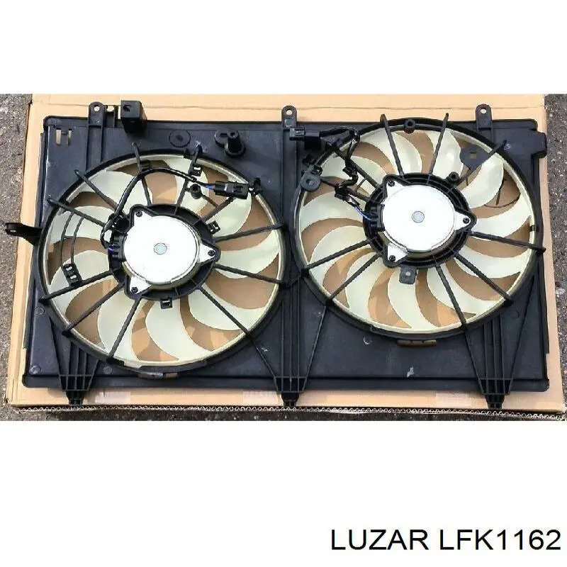 LFK1162 Luzar диффузор радиатора охлаждения, в сборе с мотором и крыльчаткой