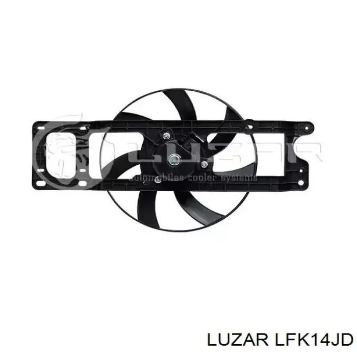 LFK 14JD Luzar difusor do radiador de esfriamento, montado com motor e roda de aletas