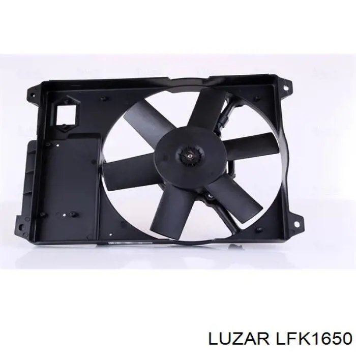 LFK1650 Luzar диффузор радиатора охлаждения, в сборе с мотором и крыльчаткой