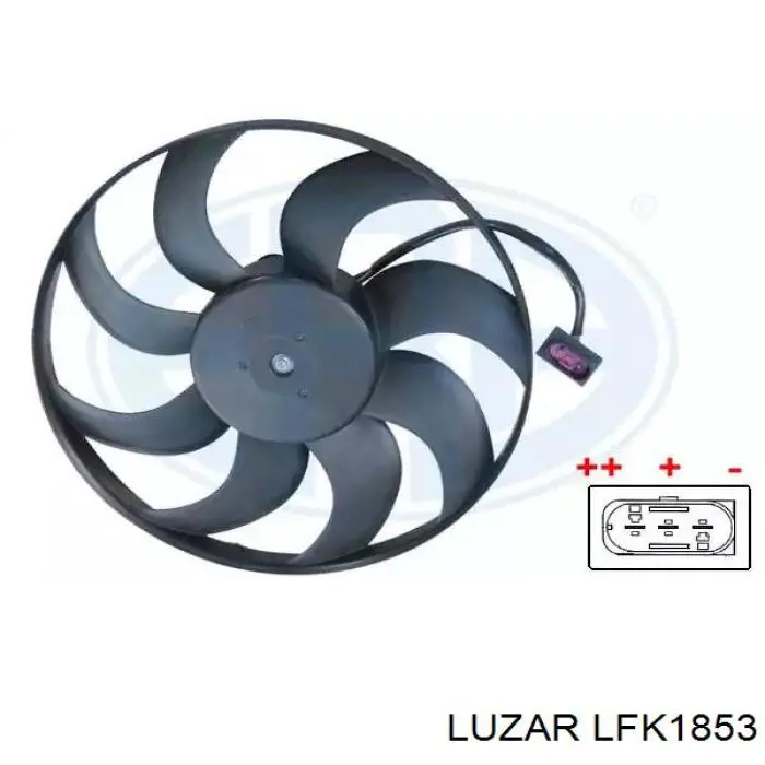 Электровентилятор кондиционера в сборе Luzar LFK1853