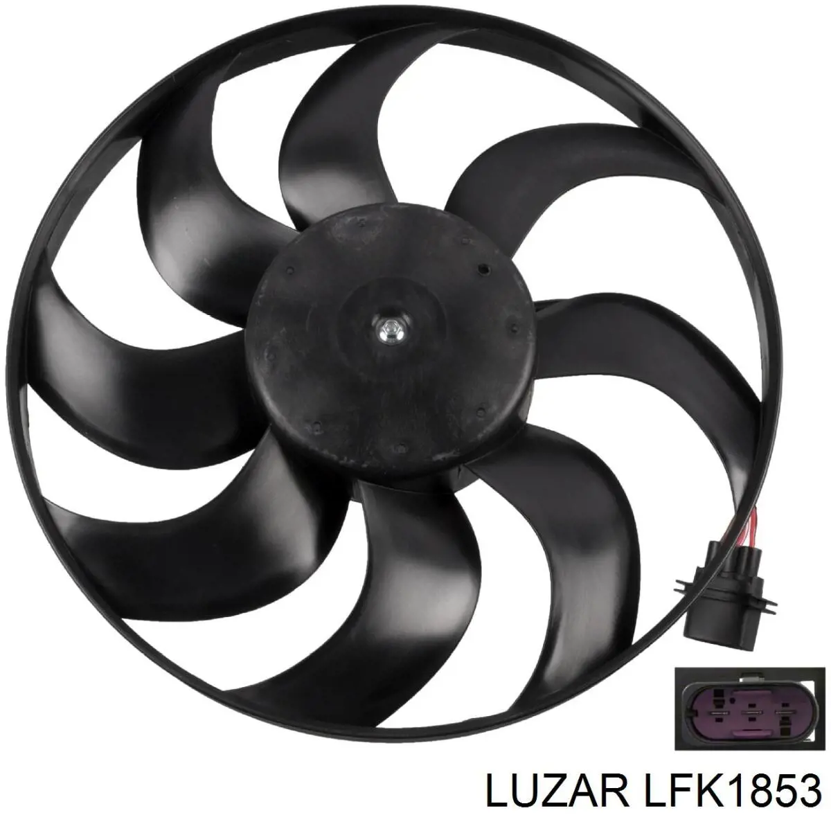 Ventilador (rodete +motor) aire acondicionado con electromotor completo LFK1853 Luzar