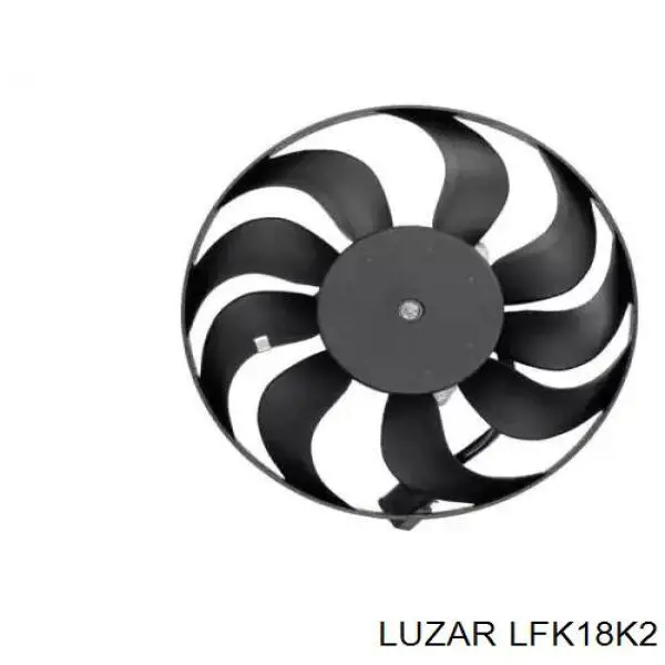 LFK18K2 Luzar диффузор радиатора охлаждения, в сборе с мотором и крыльчаткой