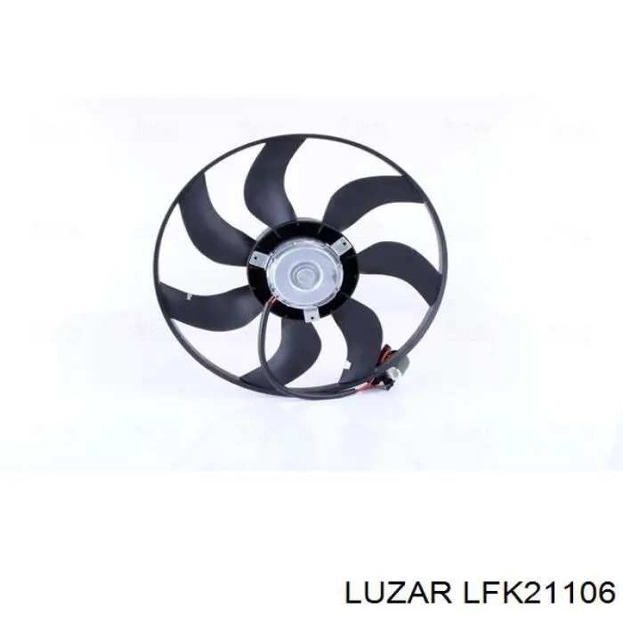 LFK21106 Luzar difusor do radiador de esfriamento, montado com motor e roda de aletas