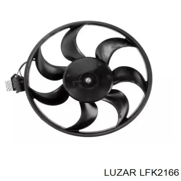 LFK2166 Luzar ventilador elétrico de esfriamento montado (motor + roda de aletas)