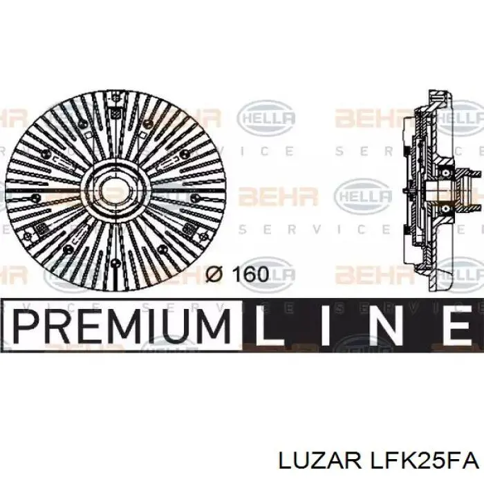 Мотор вентилятора системы охлаждения Luzar LFK25FA
