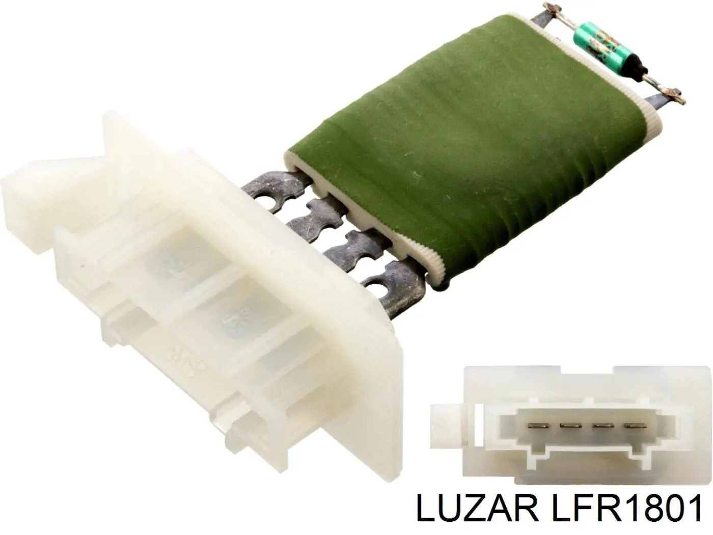 Резистор (сопротивление) вентилятора печки (отопителя салона) LUZAR LFR1801