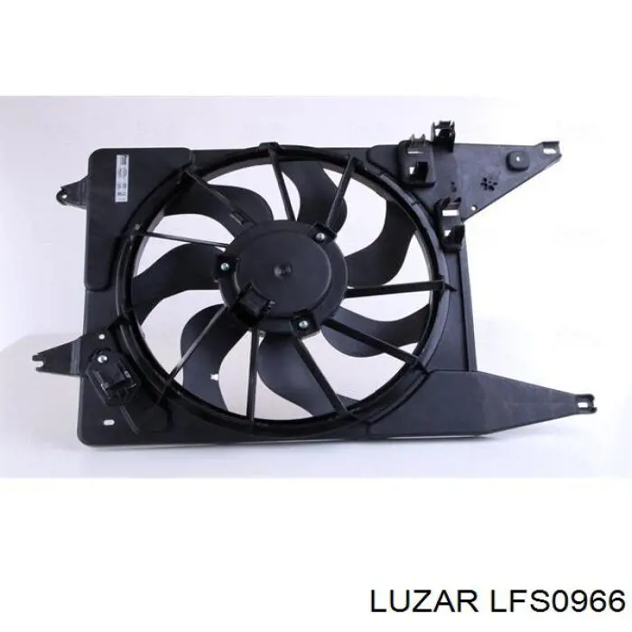 LFS0966 Luzar диффузор радиатора охлаждения, в сборе с мотором и крыльчаткой