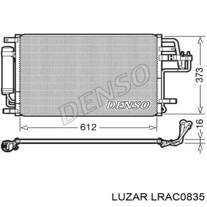 Радиатор охлаждения кондиционера Luzar LRAC0835