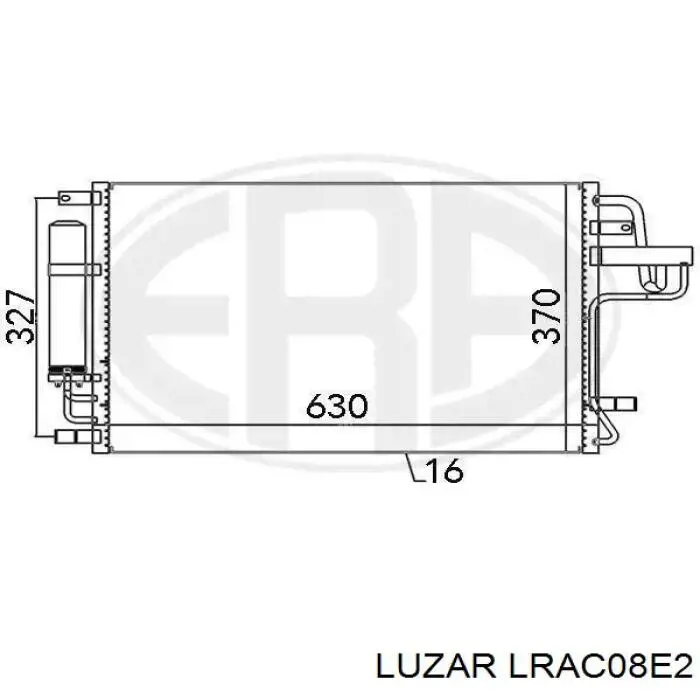 LRAC08E2 Luzar радиатор кондиционера
