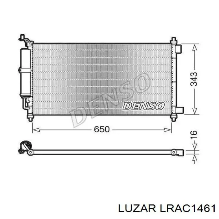 Радиатор охлаждения кондиционера Luzar LRAC1461
