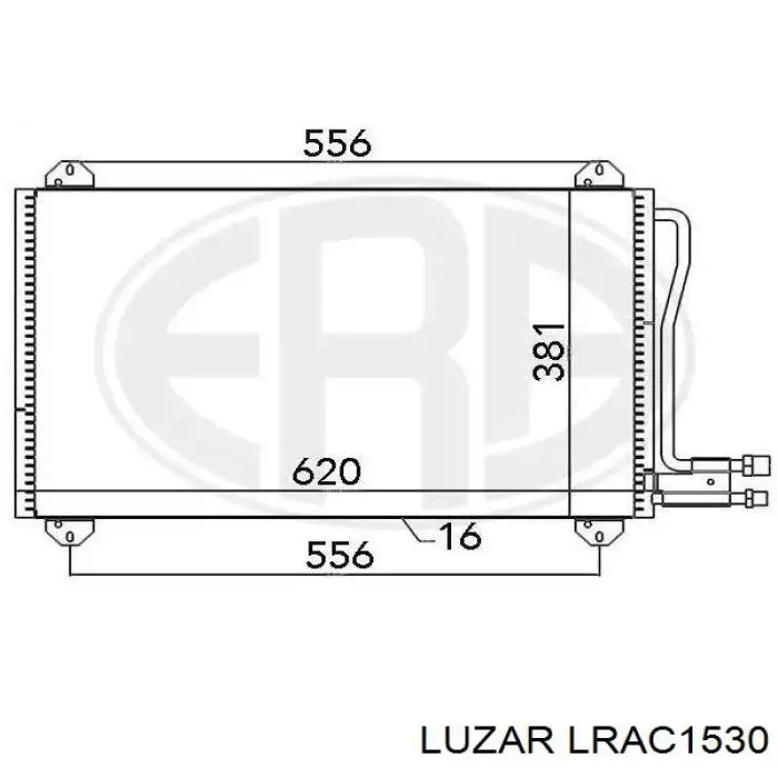 Радиатор кондиционера LRAC1530 Luzar
