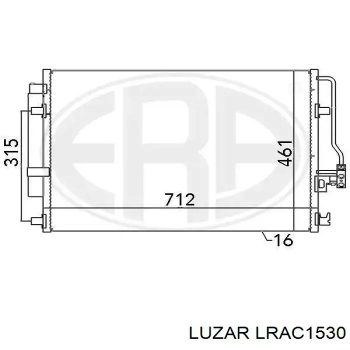 Радиатор охлаждения кондиционера Luzar LRAC1530